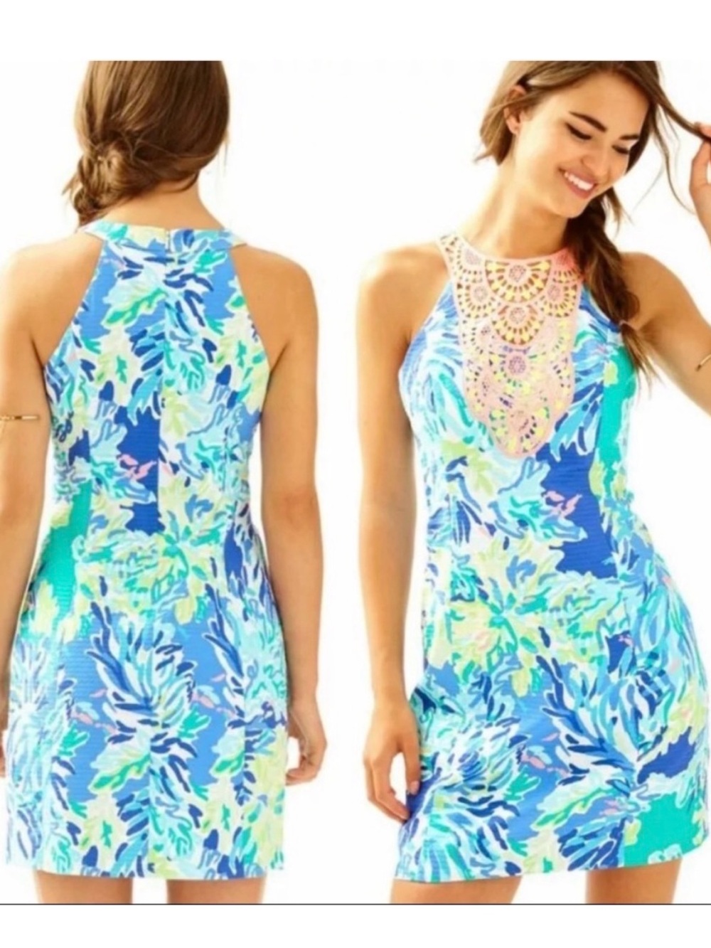 Lilly Pulitzer Pearl Shift Dress. Racerback. Size 4